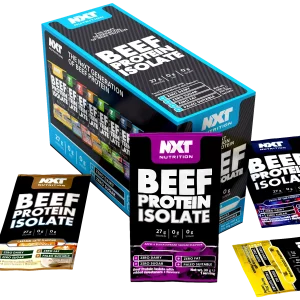 NXT Beef Protein Isolate - 20 balíčkov rôznych príchutí